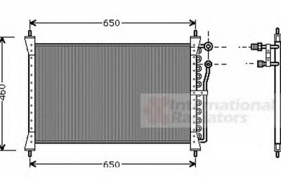 VAN WEZEL 77005012 -  Конденсатор, кондиционер